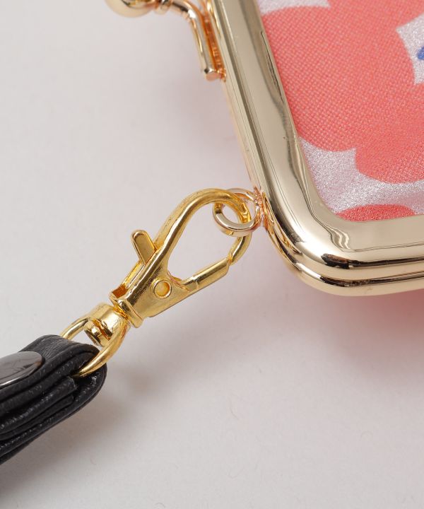 KOKESHI Flower Vinyl Gamaguchi Shoulder Bag