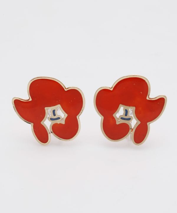 KOKESHI Flower Clip Earrings