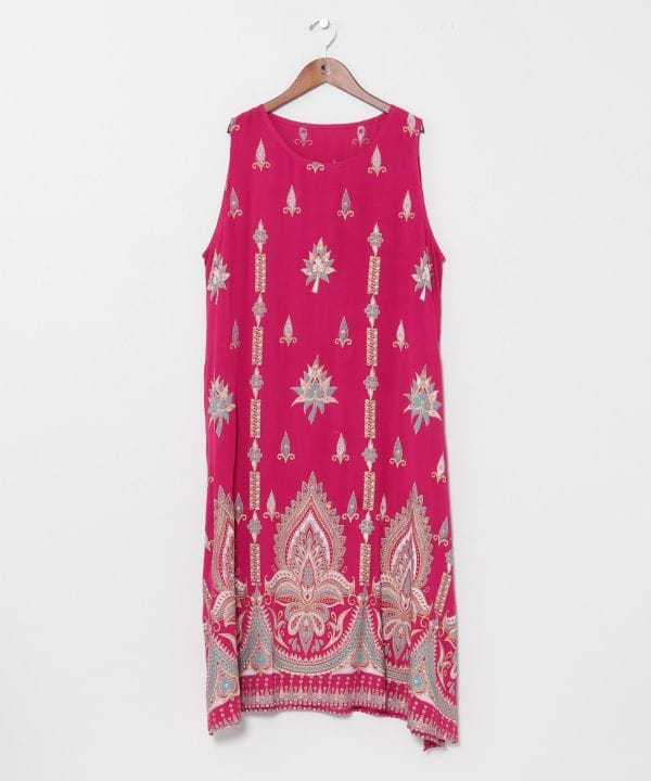 Rayon Crepe Sleeveless Dress by AMINA - Ametsuchi