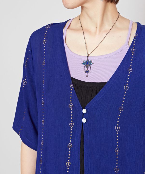 UV Pprotection Rayon Crepe Kimono