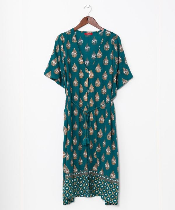 UV Pprotection Rayon Crepe Kimono