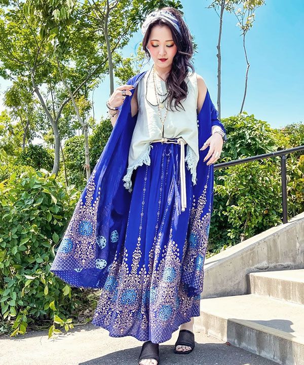 UV Pprotection Rayon Crepe Kimono by AMINA - Ametsuchi