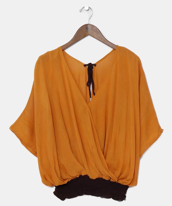 Bohemian Shirred Hem Top