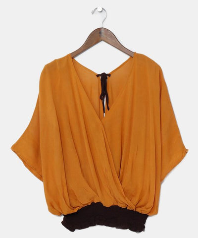Bohemian Shirred Hem Top