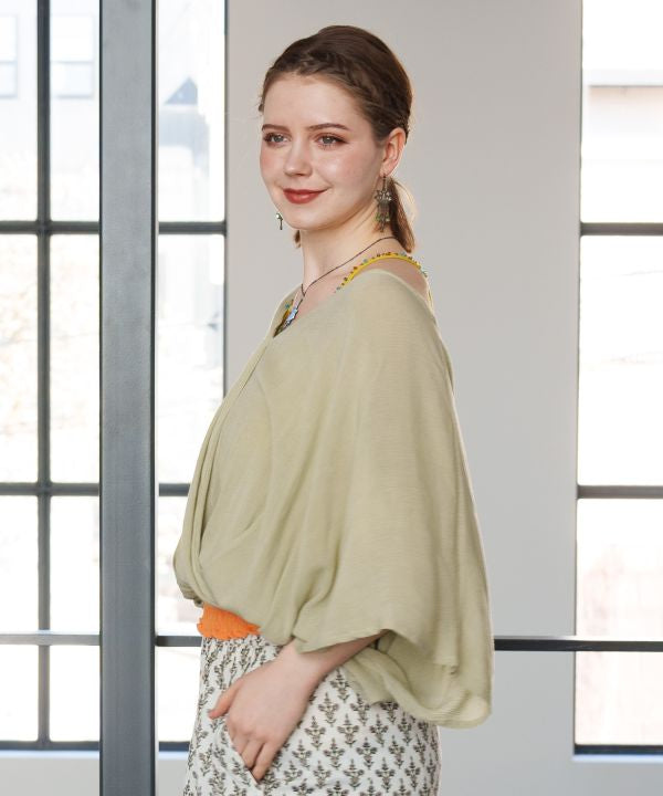 Bohemian Shirred Hem Top