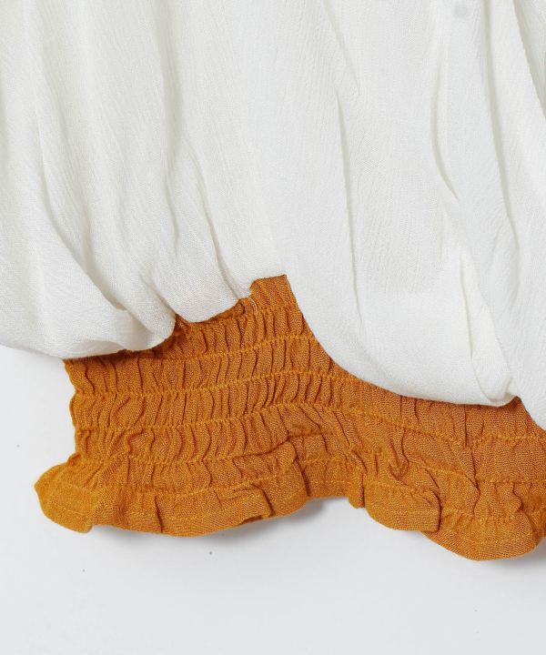 Bohemian Shirred Hem Top