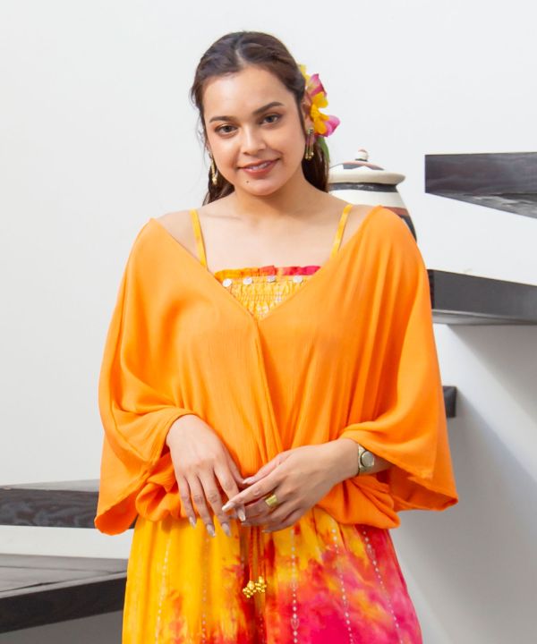 Bohemian Shirred Hem Top