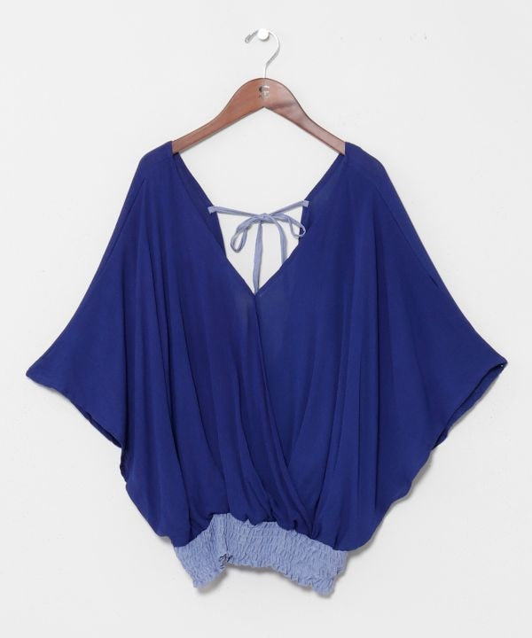 Bohemian Shirred Hem Top by AMINA - Ametsuchi