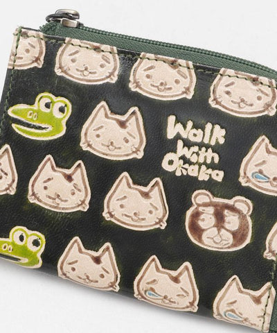 OKAKA Goat Leather Compact Wallet