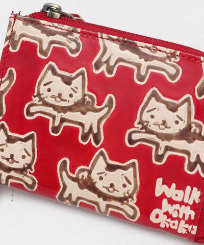 OKAKA Goat Leather Compact Wallet