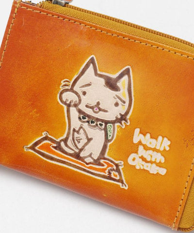 OKAKA Goat Leather Compact Wallet