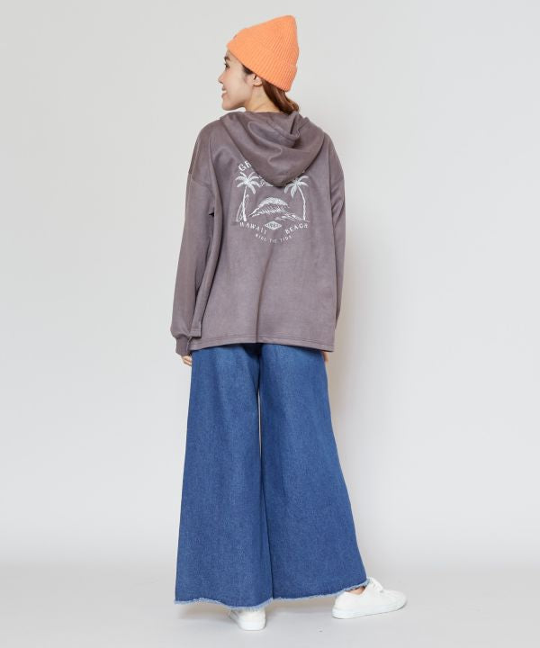 SURF＆Palms Soft Suede Hoodie