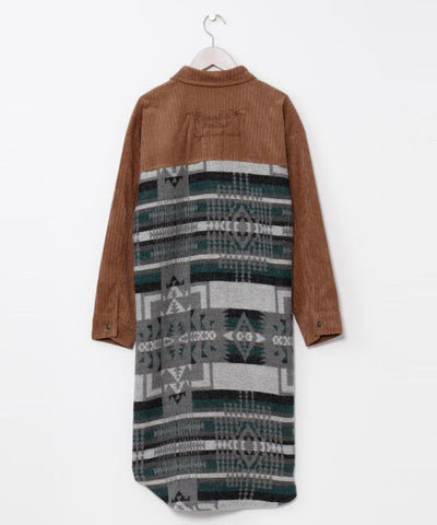 SURF＆Palms Corduroy Shirt Dress