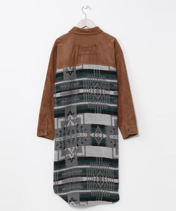 SURF＆Palms Corduroy Shirt Dress