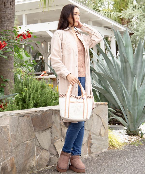 SURF＆Palms Corduroy Shirt Dress