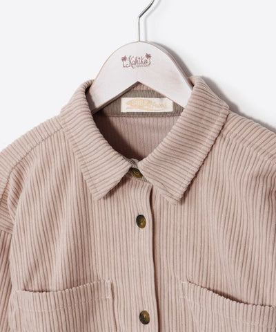 SURF＆Palms Corduroy Shirt Dress