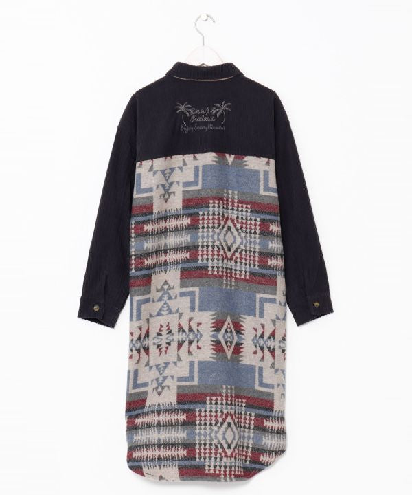 SURF＆Palms Corduroy Shirt Dress