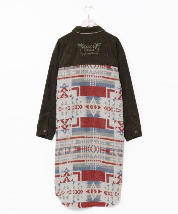 SURF＆Palms Corduroy Shirt Dress