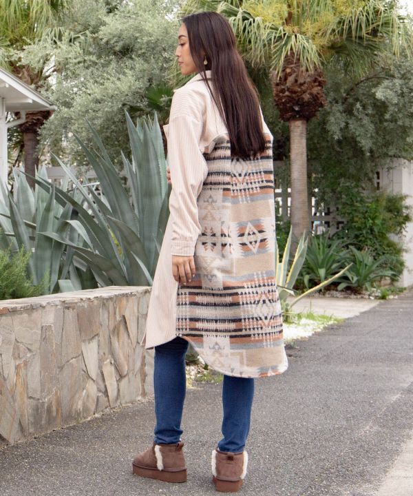 SURF＆Palms Corduroy Shirt Dress