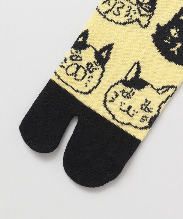 Tabi Socks - Neko no Kao 25-28cm Socks by Kaya - Ametsuchi