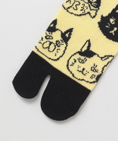 Tabi Socks - Neko no Kao 25-28cm Socks by Kaya - Ametsuchi