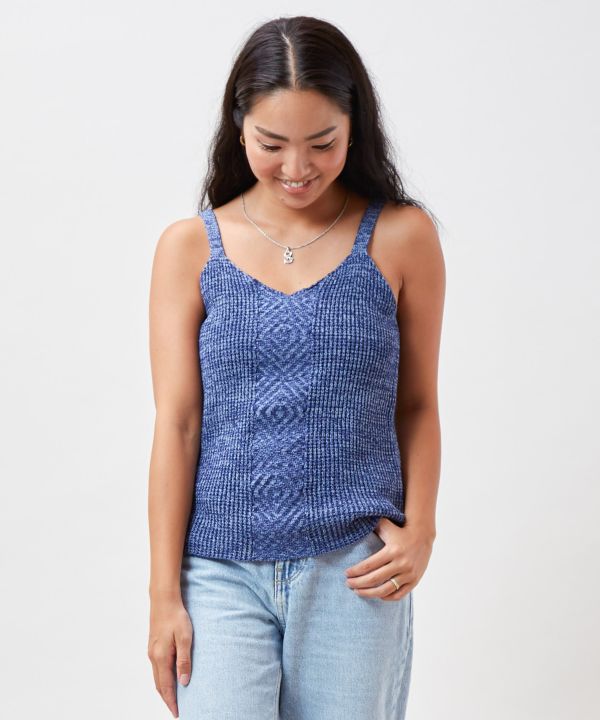 Waffle Cami and Cardigan Set