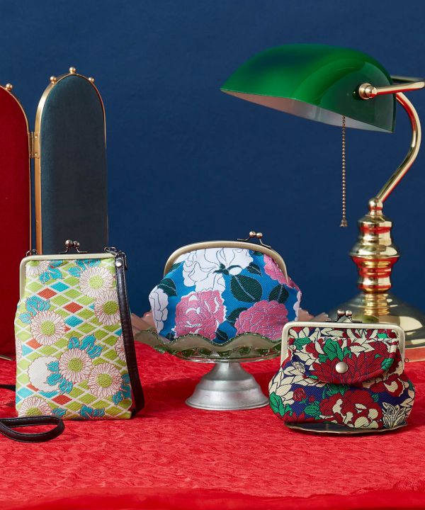 HANA Retro Double GAMAGUCHI Clasp Purse Bags & Purses by Kaya - Ametsuchi