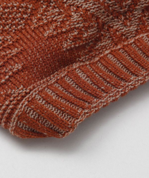 Geometric Pattern Jacquard Knit Beanie