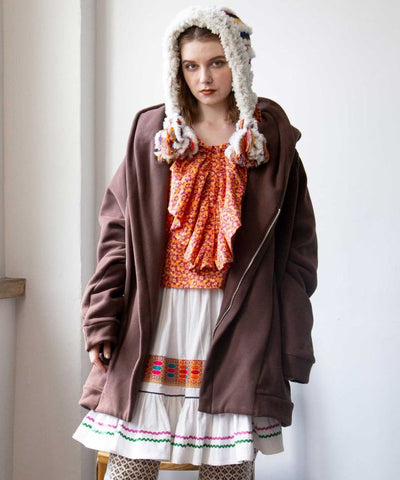 Fluffy Hoodie Jacket