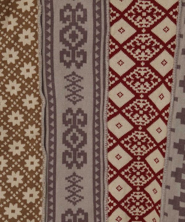 Patchwork Jacquard Knit Top