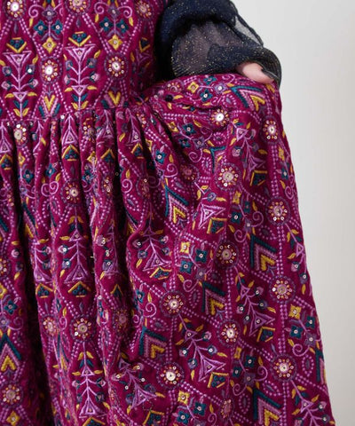 Bohemian Embroidered Skirt