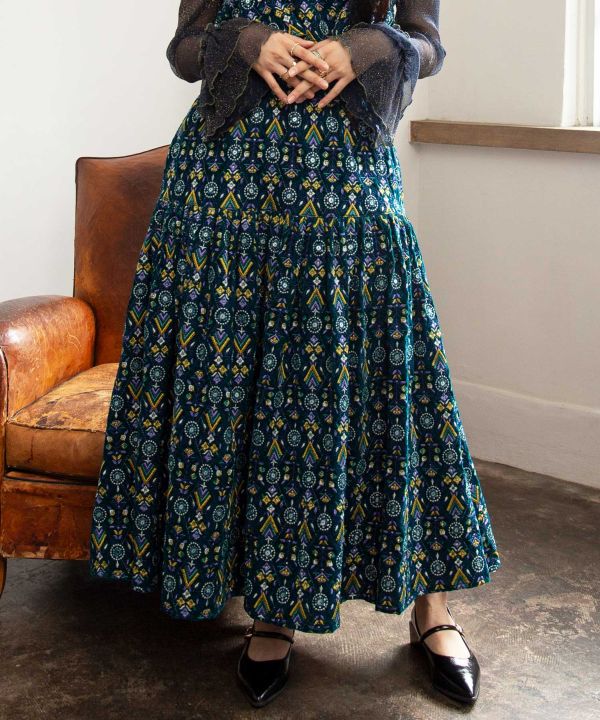 Bohemian Embroidered Skirt