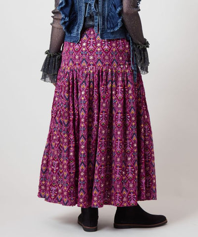 Bohemian Embroidered Skirt