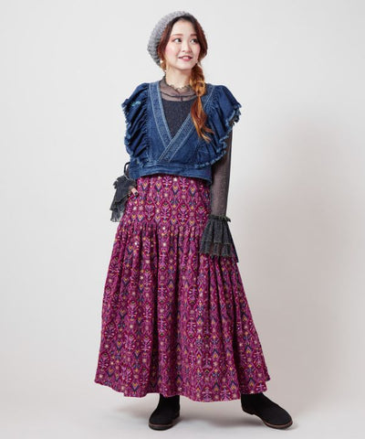 Bohemian Embroidered Skirt