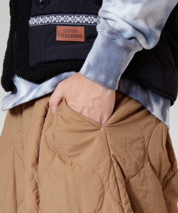 Amina x grn Quilted Harem Pants