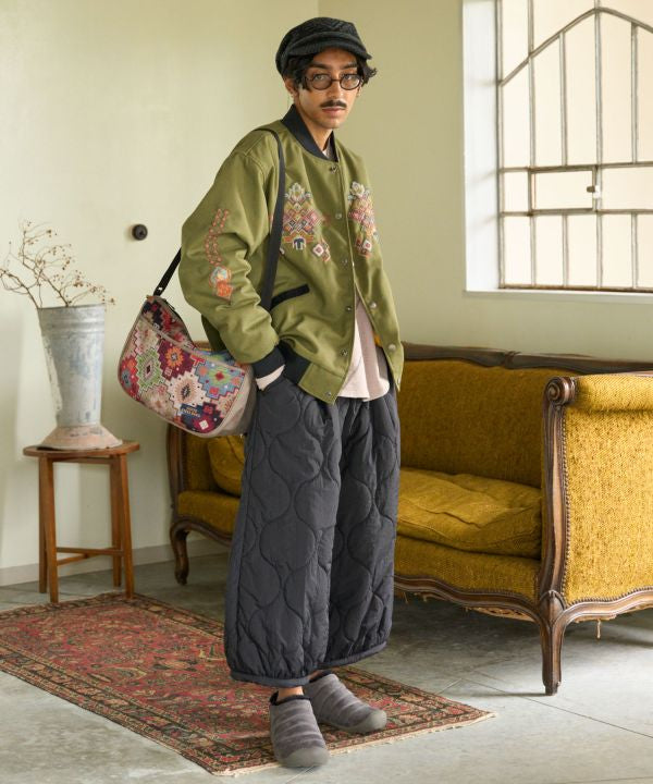 Amina x grn Quilted Harem Pants