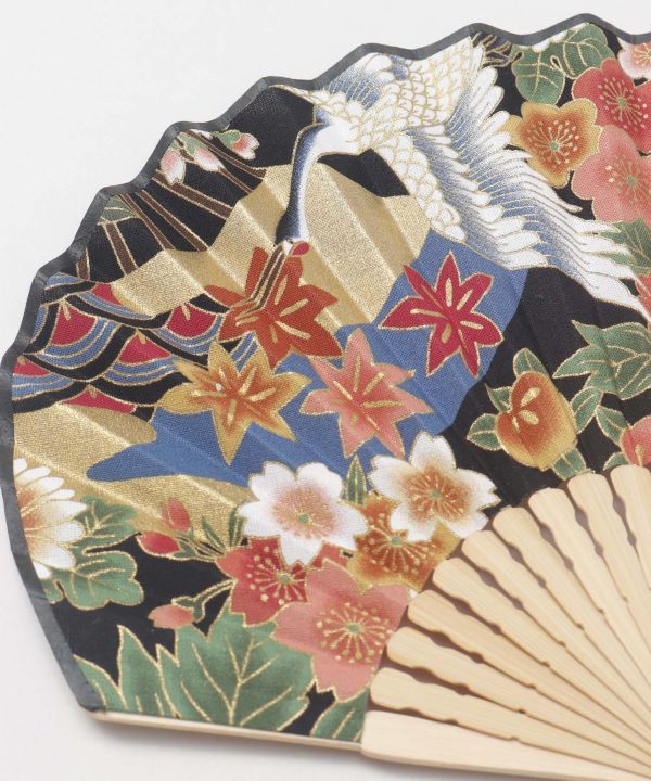 KAIKA - Japanese Motif Scallop Folding Fan