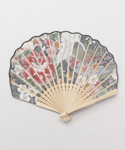 KAIKA - Japanese Motif Scallop Folding Fan
