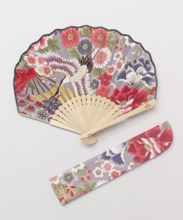 KAIKA - Japanese Motif Scallop Folding Fan