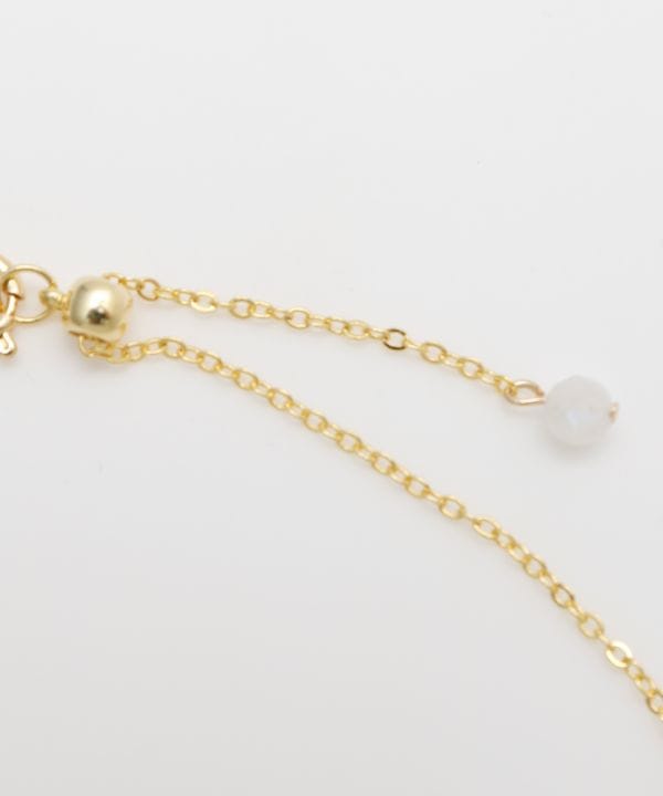 Square Cut Rainbow Moonstone Necklace