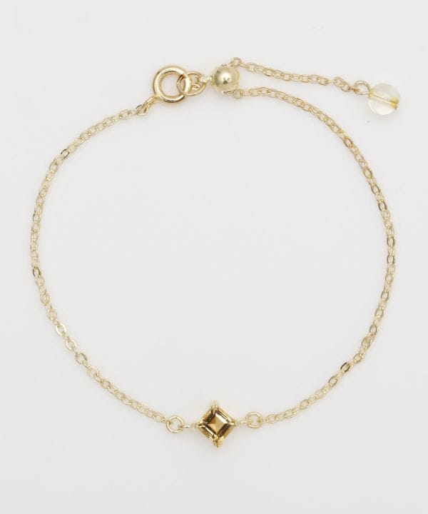 Square Cut Citrine Bracelet
