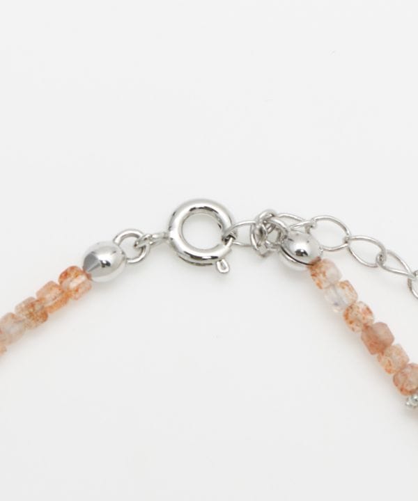 Square Shape Sunstone Beads Necklace Necklaces by 岩座 - Ametsuchi