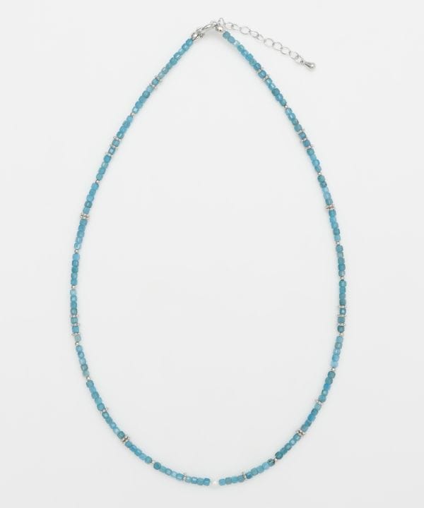 Square Shape Apatite Beads Necklace Necklaces by 岩座 - Ametsuchi