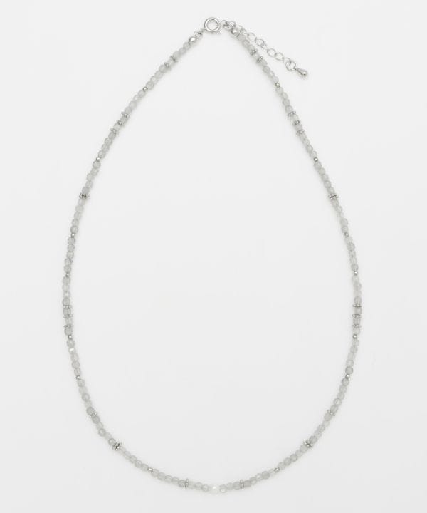 Collier de perles de labradorite de forme carrée