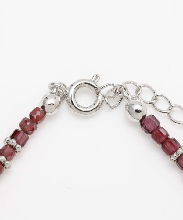 Gelang Manik-Manik Garnet Bentuk Persegi 岩座 - Ametsuchi