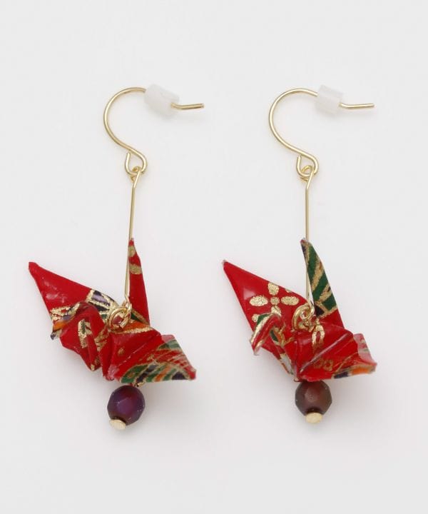 Origami Crane Earrings Earrings by Kaya - Ametsuchi