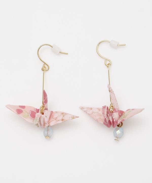 Origami Crane Earrings Earrings by Kaya - Ametsuchi