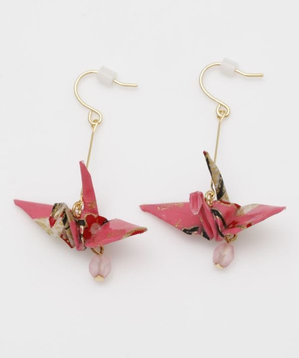 Origami Crane Earrings Earrings by Kaya - Ametsuchi