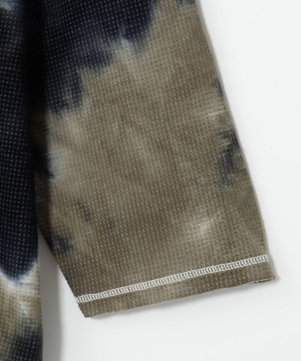 Tie Dye Waffle Long Sleeve Hoodie