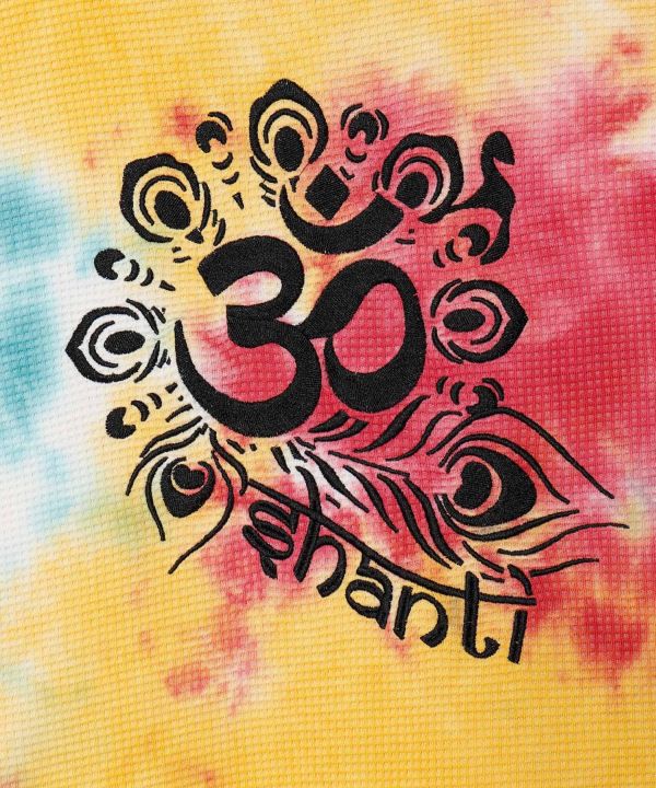 Tie Dye Waffle Long Sleeve Hoodie